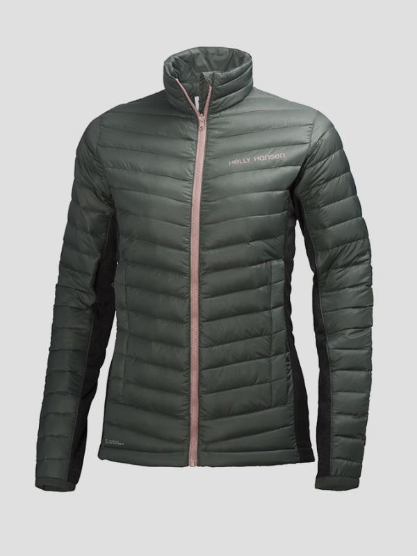 Bunda Helly Hansen W VERGLAS HYBRID INSULATOR Zelená