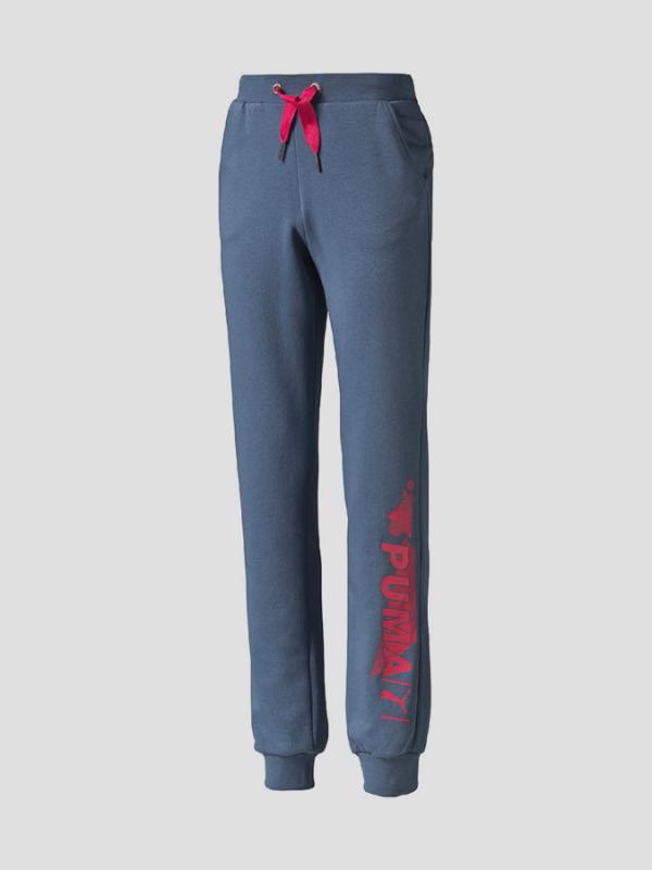 Tepláky Puma FUN IND Graphic ESS Sweat Pants,Terry G Modrá