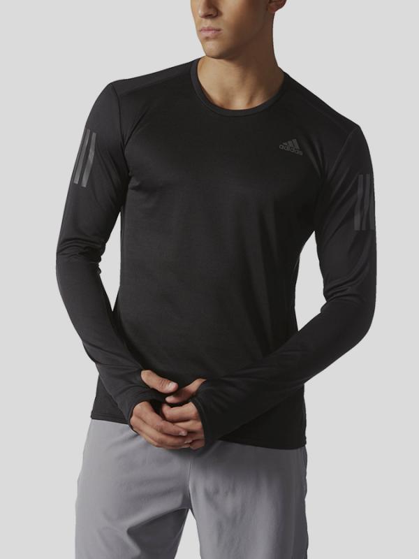 Tričko adidas Performance RS LS TEE M Černá