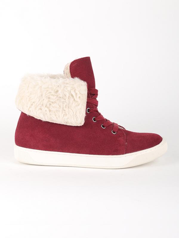 Boty Primadonna Calzatura Sneakers Camoscio Bord Červená