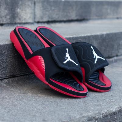 Jordan Hydro 4 Black/White-Gym Red