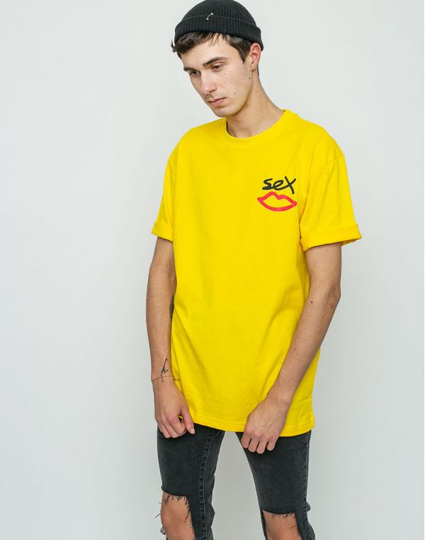 Logo tee Sex Skateboards Midilogo Yellow