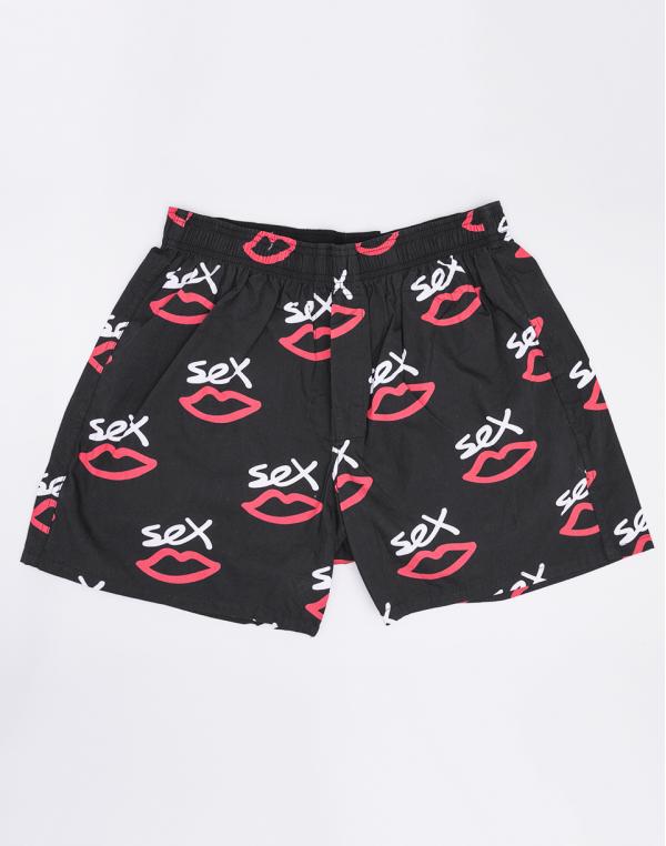 Boxerky Sex Skateboards Sex AOP Black