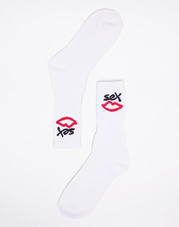 Ponožky Sex Skateboards Sex Logo WHITE