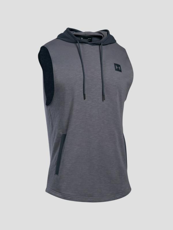 Tričko Under Armour Sportstyle Sleeveless Hoodie Šedá