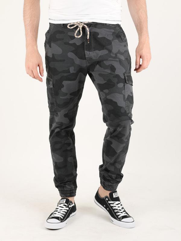 Kalhoty Alcott  JOGGER CAMO Šedá