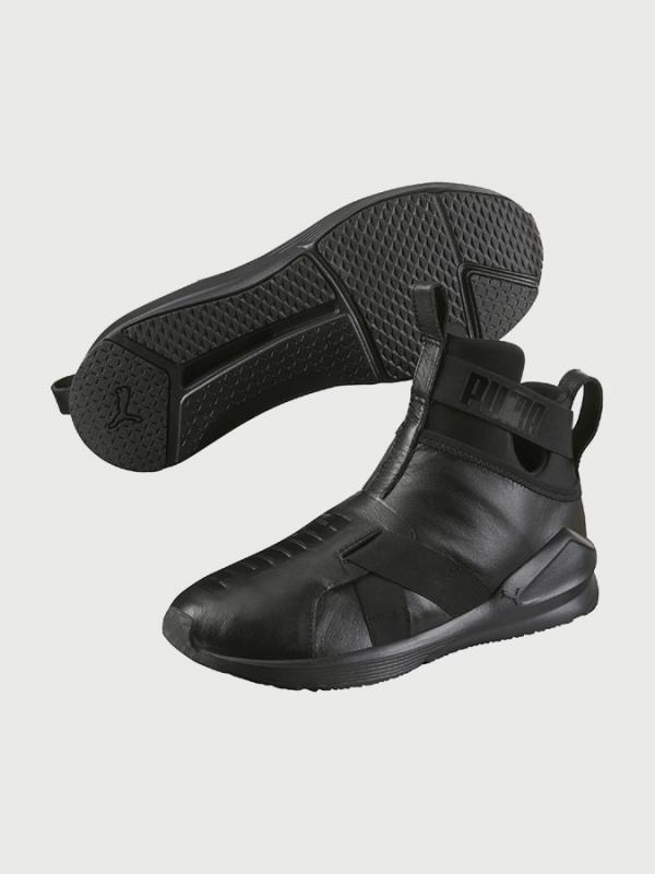 Boty Puma Fierce Strap Leather Wn S Černá