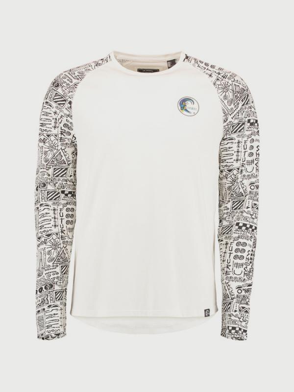 Tričko O´Neill LM Heritage Printed Ls Top Bílá