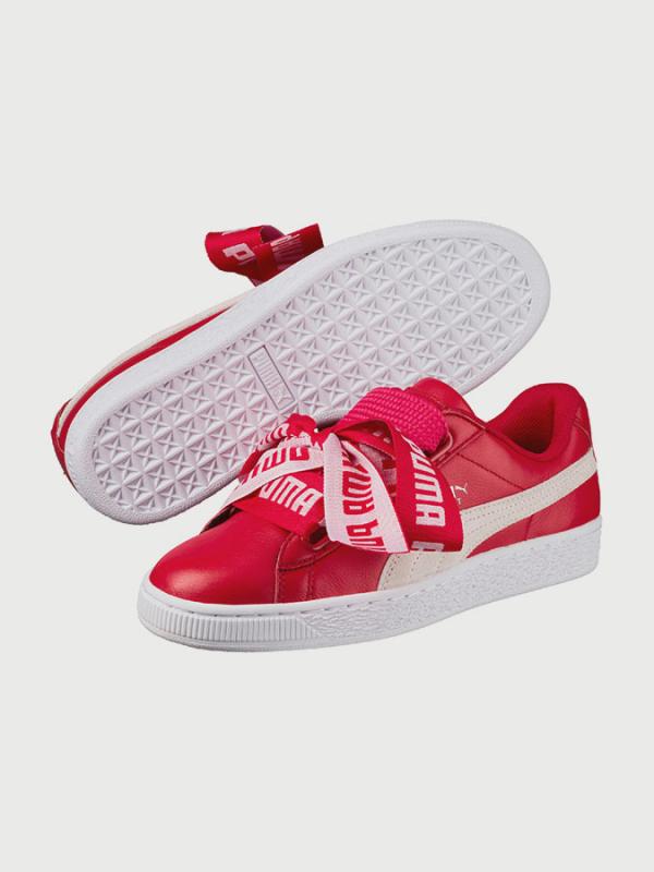 Boty Puma Basket Heart DE Wn s Červená