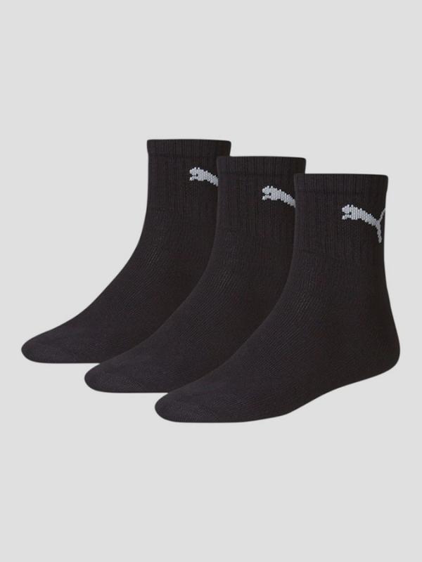 Ponožky Puma SHORT CREW 3 Pack UNISEX Černá