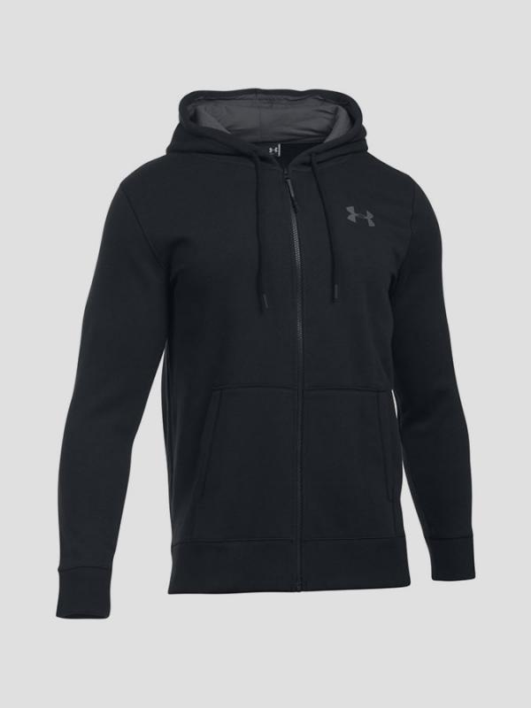 Mikina Under Armour Storm Rival Cotton Full Zip Černá