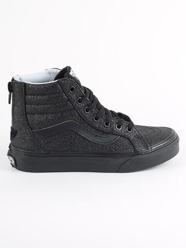 Boty Vans K Sk8-Hi Zip (Shimmer) Black Černá