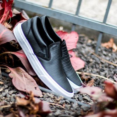 Vans Classic Slip-On CA (Croc Leather) Black