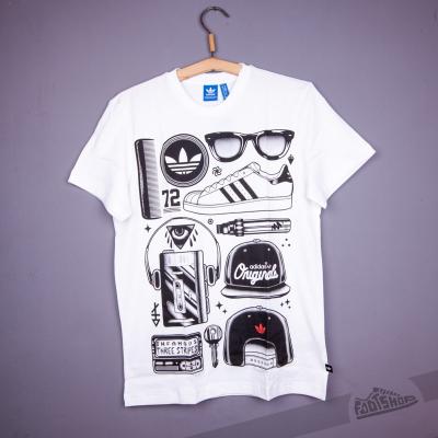 adidas Superstar Look TEE White