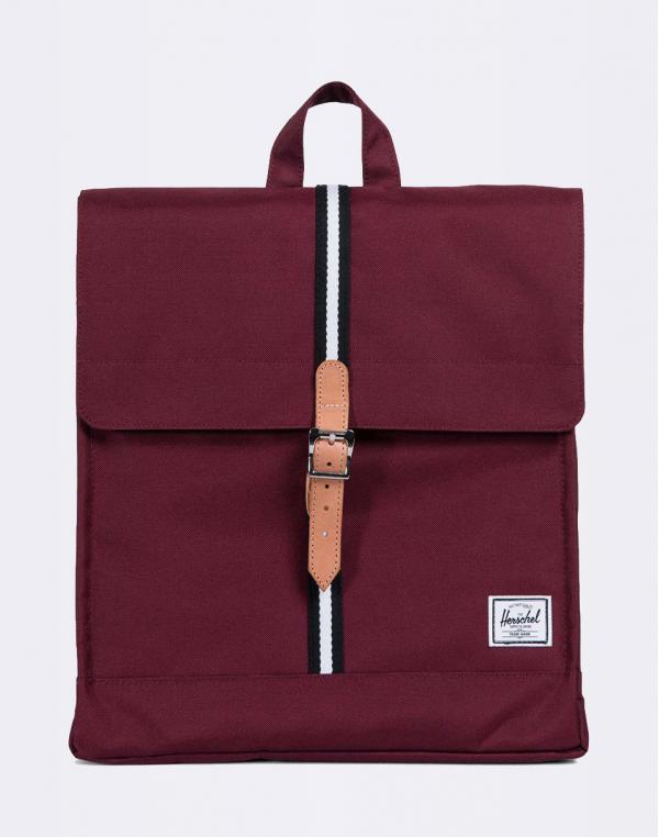 Herschel Supply City Mid-Volume Windsor Wine/Veggie Tan Leather