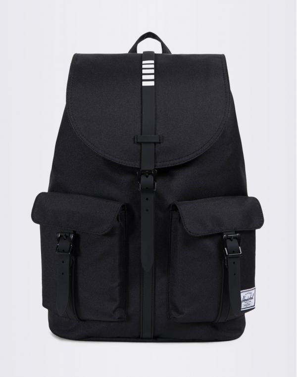 Batoh Herschel Supply Dawson Black/Black Rubber/White Inset