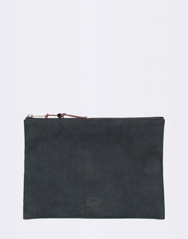 Herschel Supply Network Large Leather Black Leather