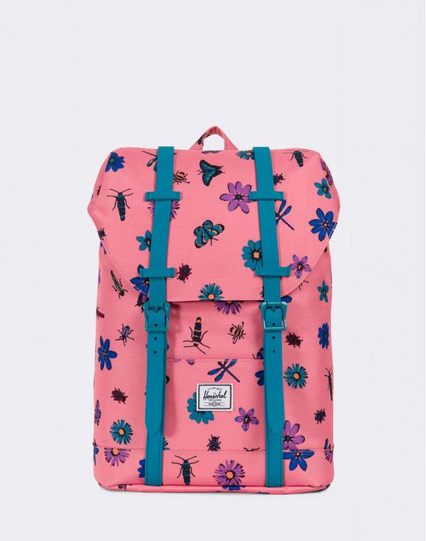 Herschel Supply Retreat Youth Strawberry Ice Central Park/Ocean Depths Rubber