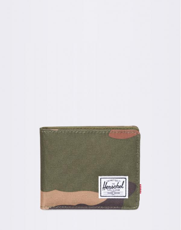 Herschel Supply Roy + Coin RFID Woodland Camo