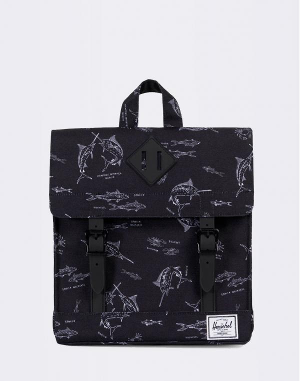 Herschel Supply Survey Kids Saltwater/Black Rubber