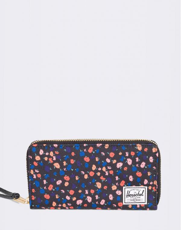 Peněženka Herschel Supply Thomas RFID Black Mini Floral