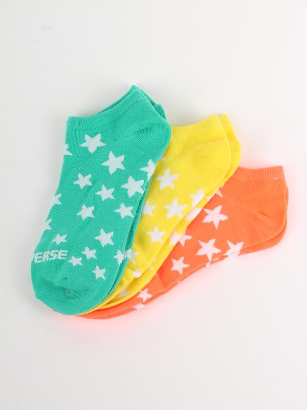 Ponožky Converse 3 Pack Women’s No show Fading stars Barevná