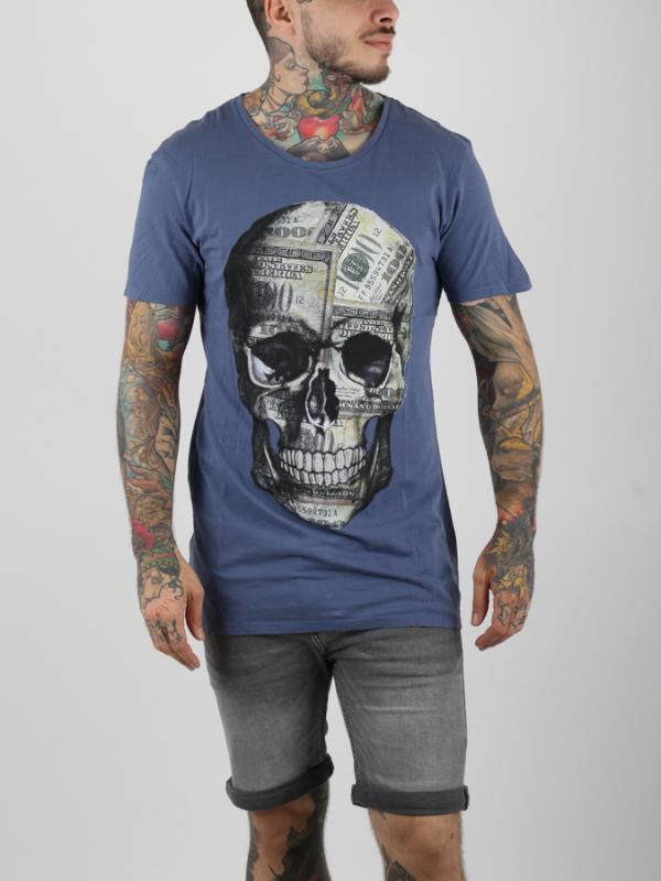 Tričko Alcott MONEY SKULL Barevná