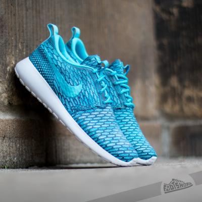 Nike WMNS Rosherun Flyknit Dark Grey/Clearwater-Blue Lagoon-White
