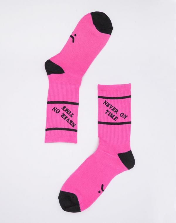 Lazy Oaf Never On Time Pink/Black M/L