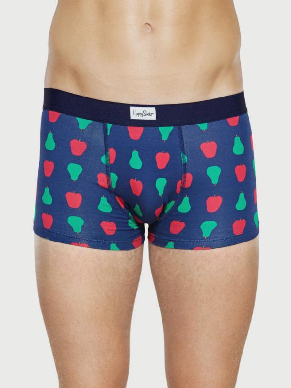 Boxerky Happy Socks modré s barevným ovocem vzor Fruit Modrá