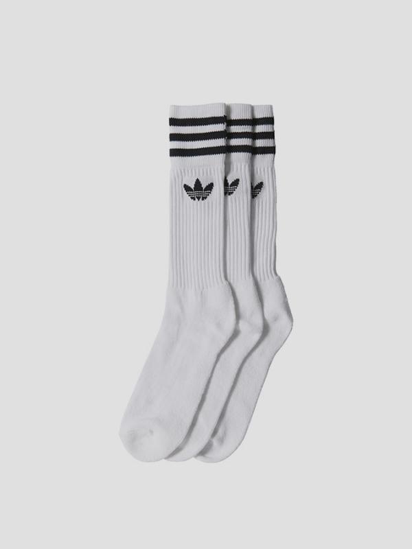 Ponožky adidas Originals SOLID CREW SOCK Bílá
