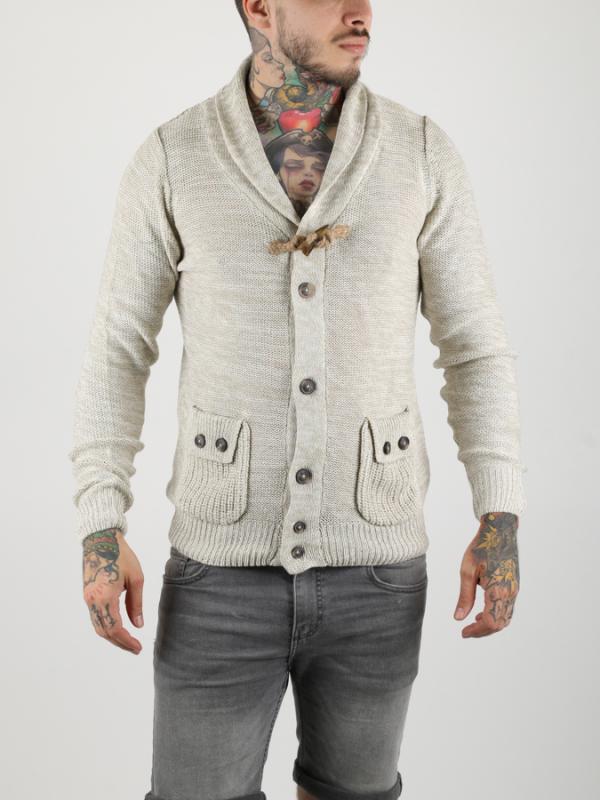 Svetr Alcott TWO POCKETS MELANGE CARDIGAN Barevná