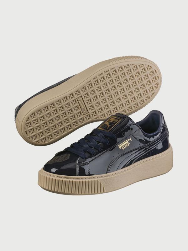 Boty Puma Basket Platform Patent Wn s Černá
