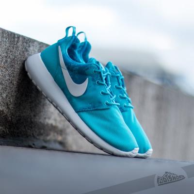 Nike WMNS Rosherun Print Clear Water/White-DK/Electric Blue