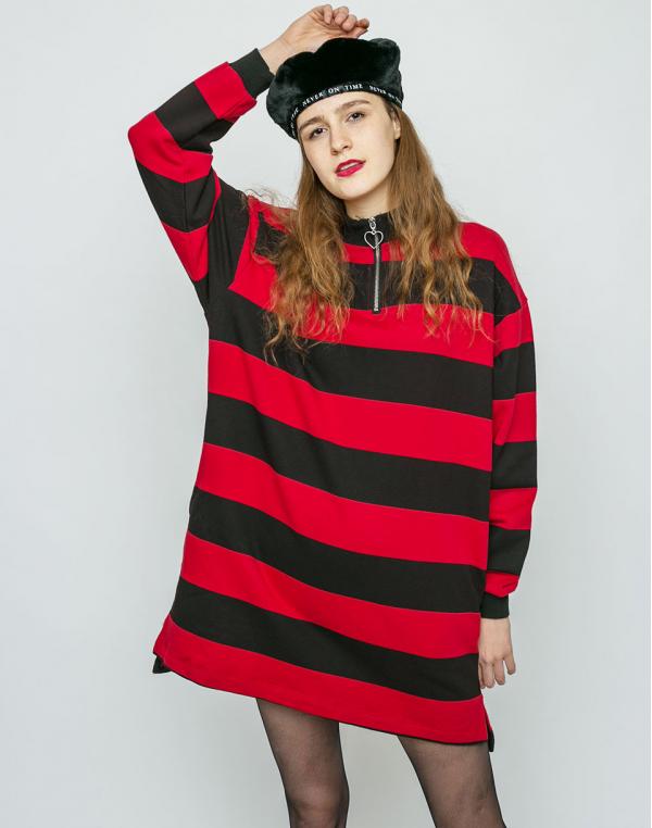 Mikina Lazy Oaf Red Menace Black/Red
