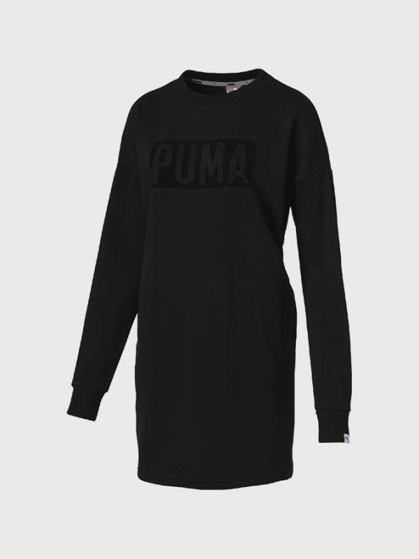 Šaty Puma FUSION Crew Sweat Dress Černá