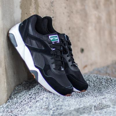 Puma R698 White on White Black-Black