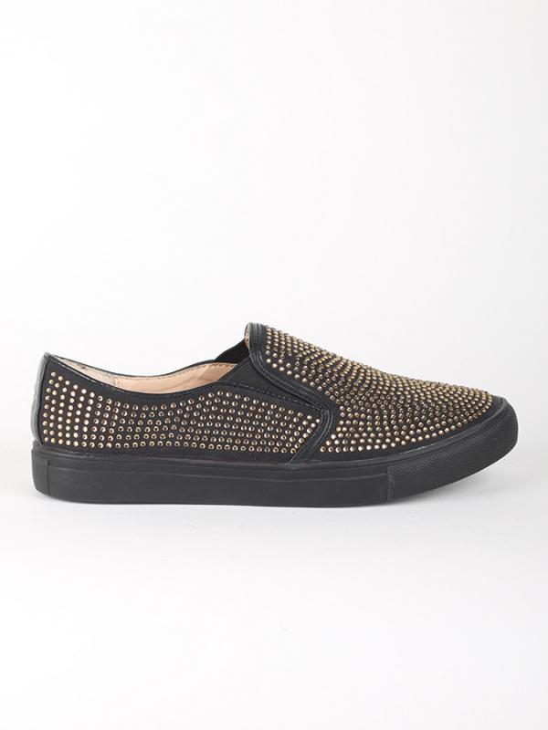 Boty Primadonna Calzatura Sneakers Microfibra Nero Hnědá
