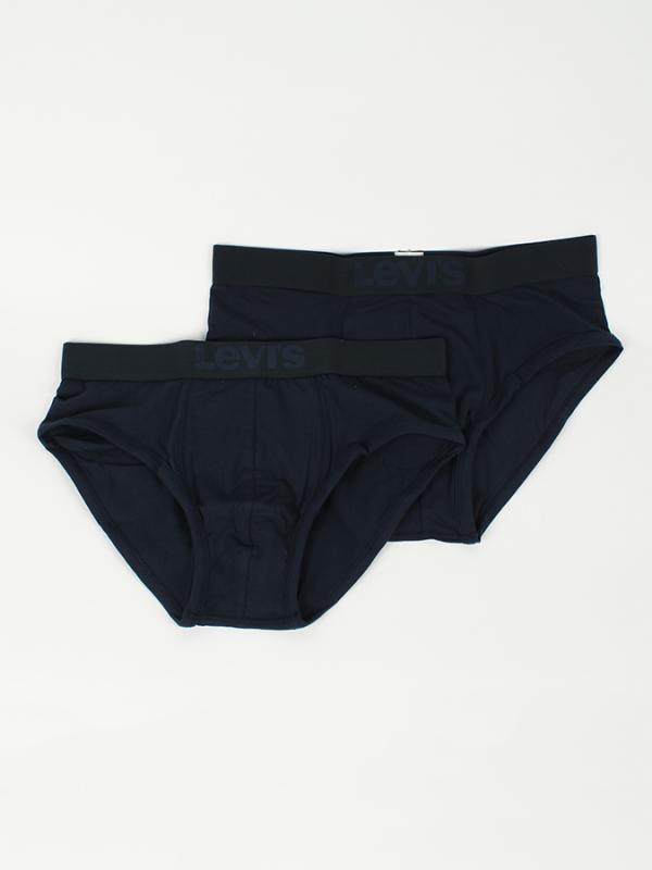 Slipy LEVI'S 200Sf Brief 2 Pack Černá