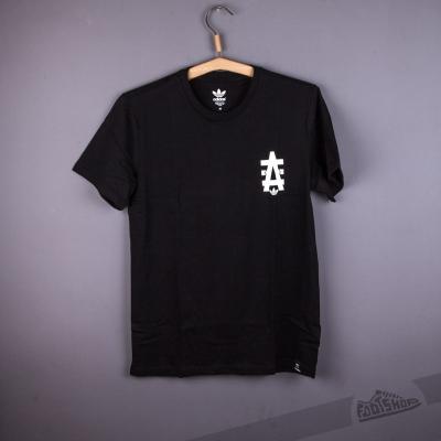 adidas A With 3 Stripes TEE Black