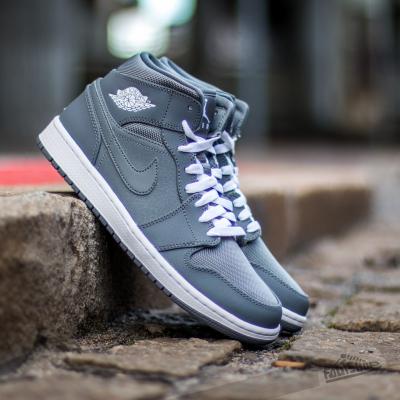 Air Jordan 1 Mid Cool Grey/ White