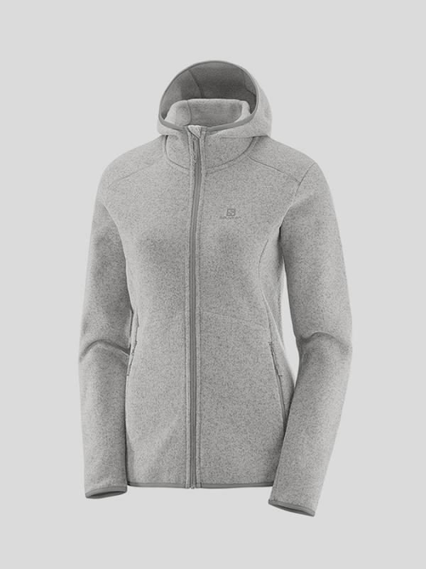 Mikina Salomon BISE HOODIE W Šedá