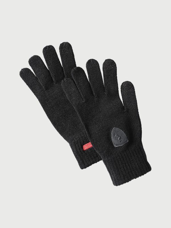 Rukavice Puma Ferrari Ls Knitted Gloves Black Černá
