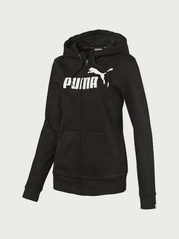 Mikina Puma ESS No.1 FZ Hoody FL W Černá