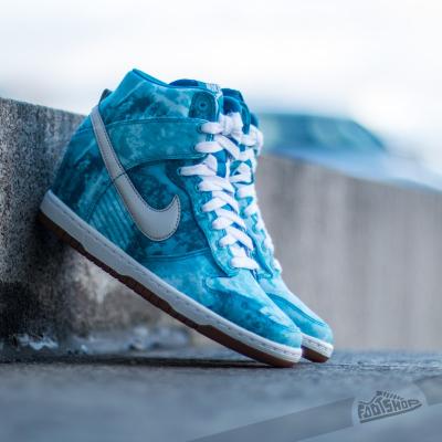 Nike WMNS Dunk Sky Hi Print Clearwater/ Silver Print