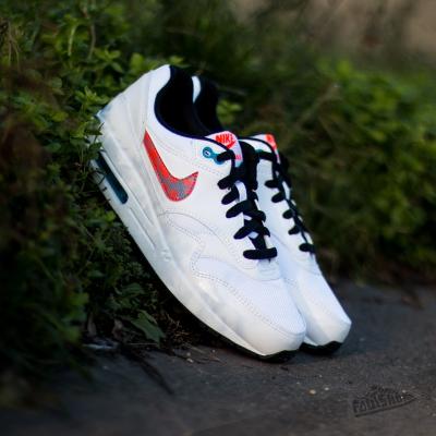 Nike Air Max 1 (GS) White/Total Crimson-White Pack