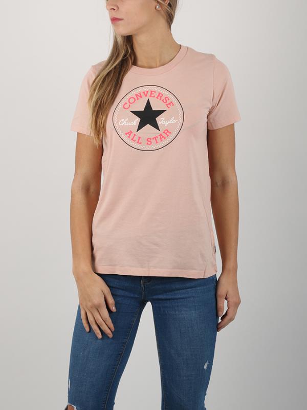 Tričko Converse Core Solid Chuck Patch Crew Béžová