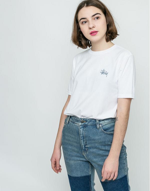 Logo tee Stussy Basic White