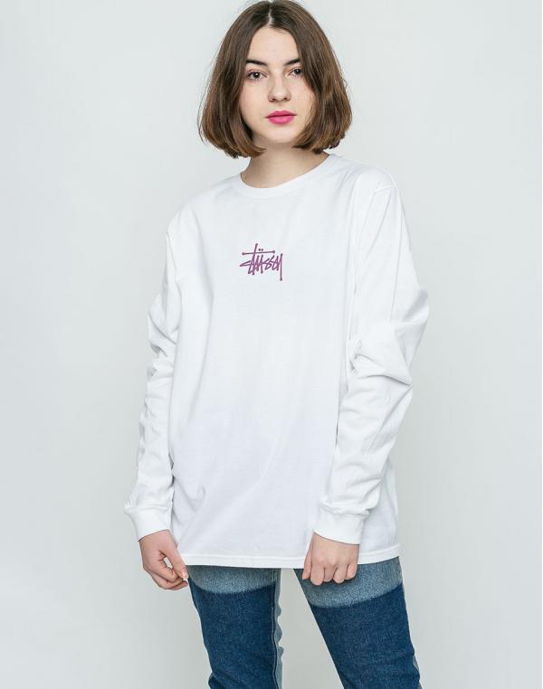 Logo tee Stussy Basic Whites