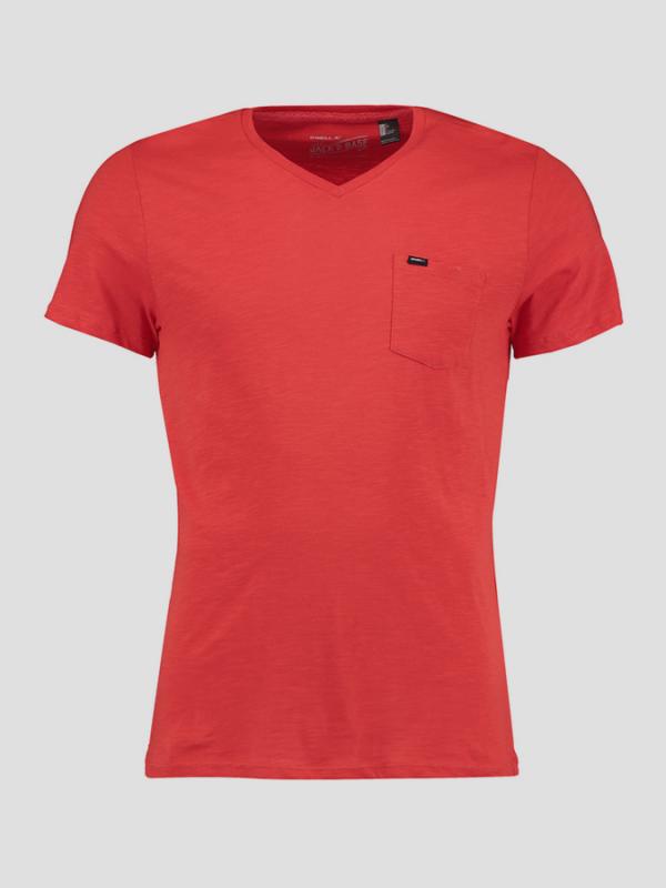 Tričko O´Neill LM JACKS BASE V-NECK T-SHIRT Červená